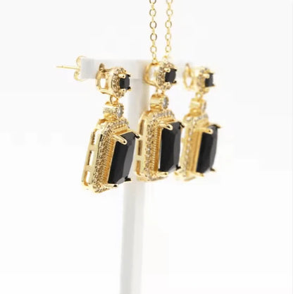 Elegant Royal Gemstone Necklace Set – Luxury Jewelry Gift for Women